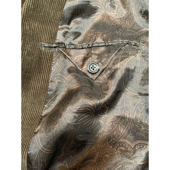 Chaps Men’s 38R Brown Corduroy 2 Button Sport Coat Single Vent Standard Notch 4 - Picture 8 of 11